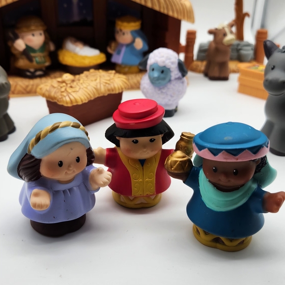 Nativity Set Of  Fisher Price Little People Christmas 2005 Playset Musical Light - Picture 5 of 16